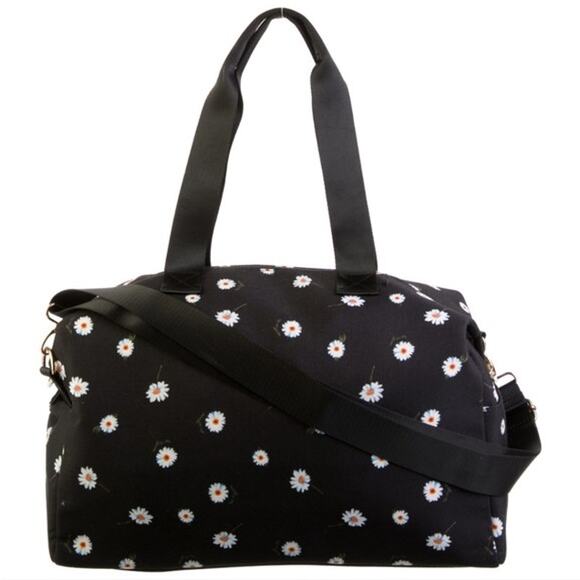 NWT Alice + Olivia by Stacey Bendet Daisy Canvas Duffle Bag - Picture 1 of 5